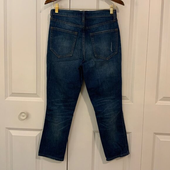 Gap Best Girlfriend Super High Rise Distressed Stretch Ankle Jeans Size 27 - Picture 7 of 11